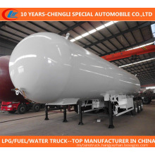 China Manufacture New 3 Axle 50cbm 56cbm LPG Tank Trailer for Sale